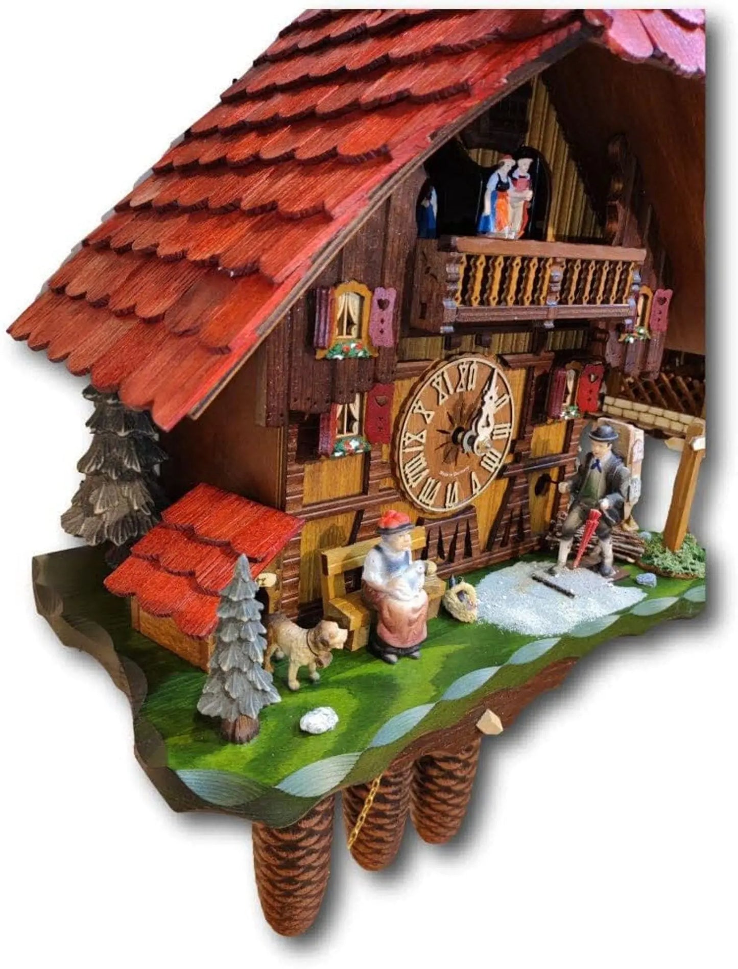 Forest scene 8 days Cuckoo clock