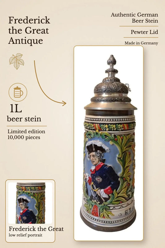 Frederick the Great Antique beer stein – hero