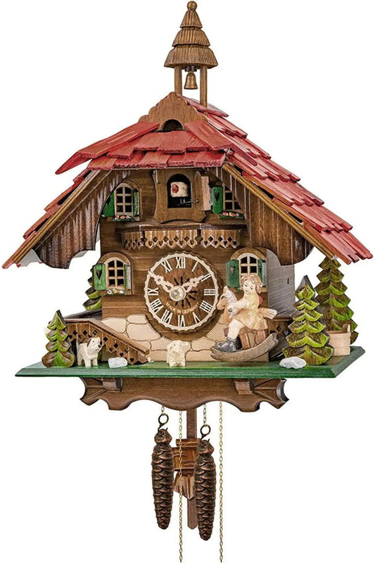Girl on rocking horse 1 day1 Cuckoo clock Engstler