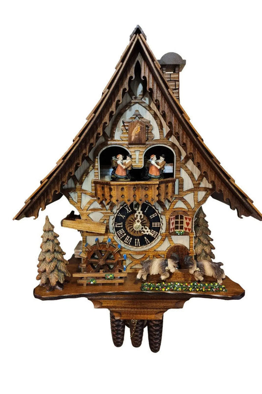 Head-banging goats with dancers 1 day Cuckoo clock with music Hoenes