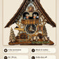 1-day movement, music and cuckoo, 34 x 29 cm, manual strike shut-off | Montag Steins & Clocks