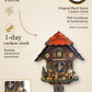 Hiker with Dog Cuckoo Clock – one day, hand-carved, VDS certified | Montag Steins & Clocks