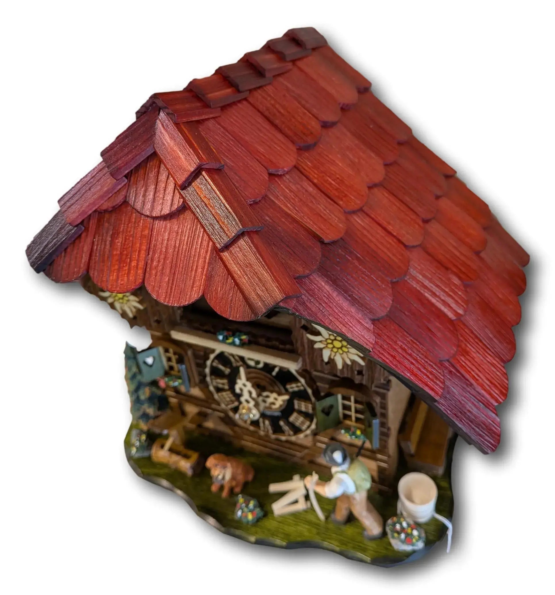 Hiker with dog - one day cuckoo clock Hoenes