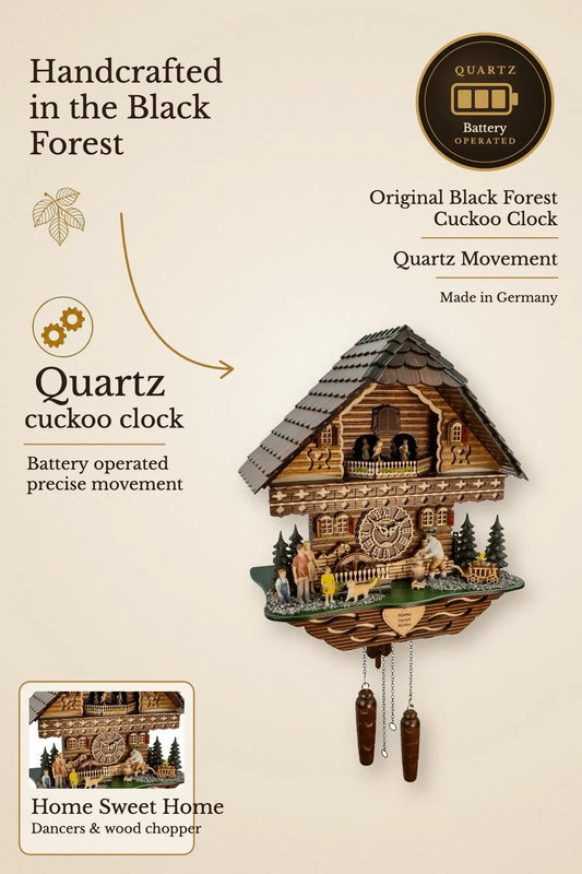 Home Sweet Home Black Forest quartz cuckoo clock | Montag Steins & Clocks