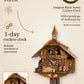 It has to be a kiss, 1 day cuckoo clock with music – hand-carved, VDS certified | Montag Steins & Clocks