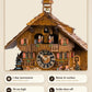 1-day movement, music and cuckoo, 58 cm high, manual strike shut-off | Montag Steins & Clocks