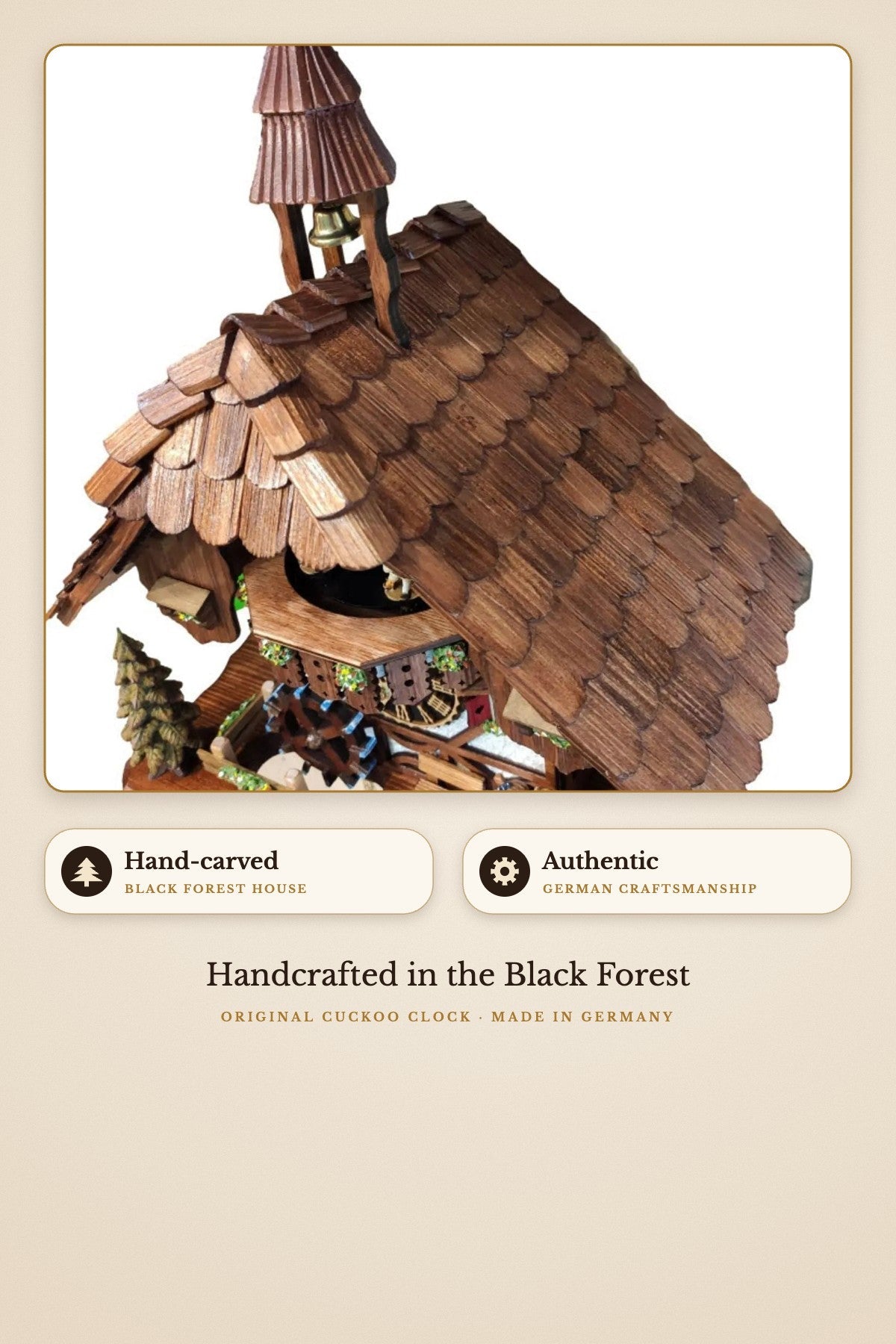 Kiss clock kids 1-day cuckoo clock – detail 3