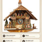 Kissing couple on the bench – 8-day movement, music, all solid wood | Montag Steins & Clocks
