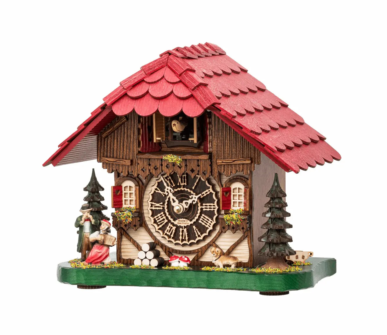 KuckuShine Quartz cuckoo clock with Couple Trenkle