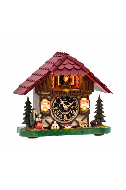KuckuShine Quartz cuckoo clock with Couple Trenkle