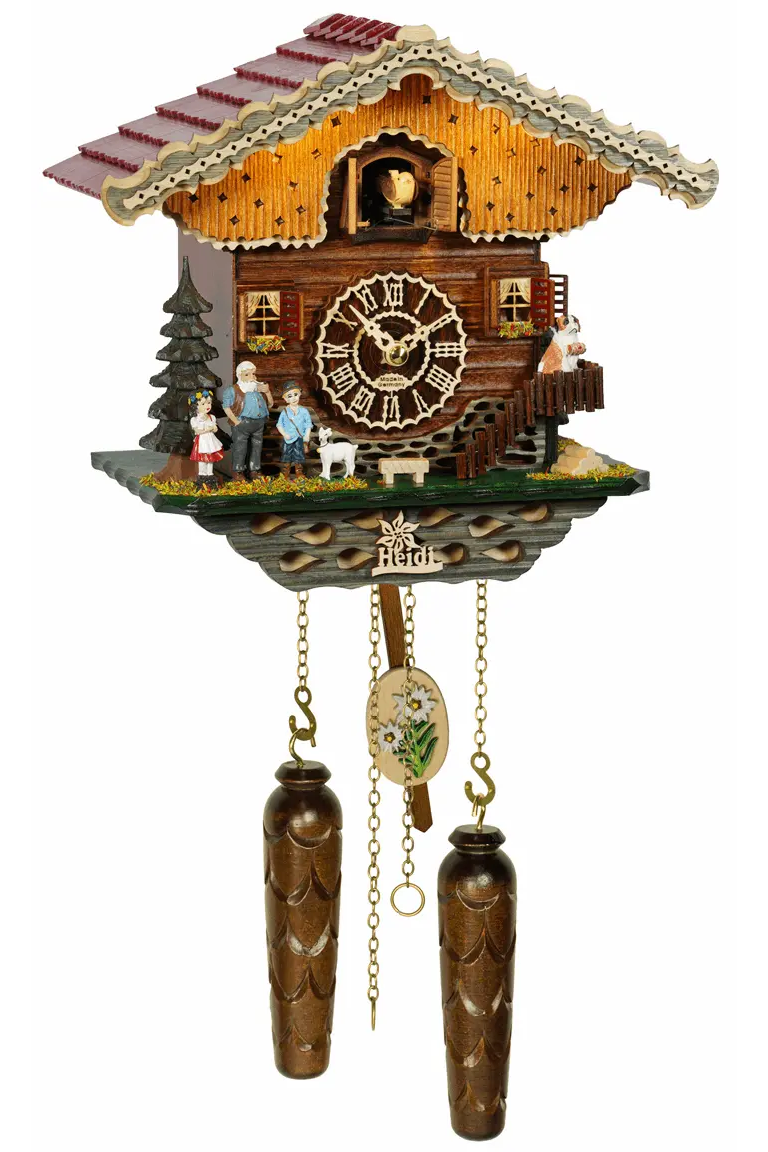 KuckuShine Quartz cuckoo clock with Couple Trenkle