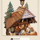 Carved roof in solid wood | Montag Steins & Clocks