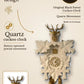 Modern white and gold quartz cuckoo clock with golden stag head | Montag Steins & Clocks