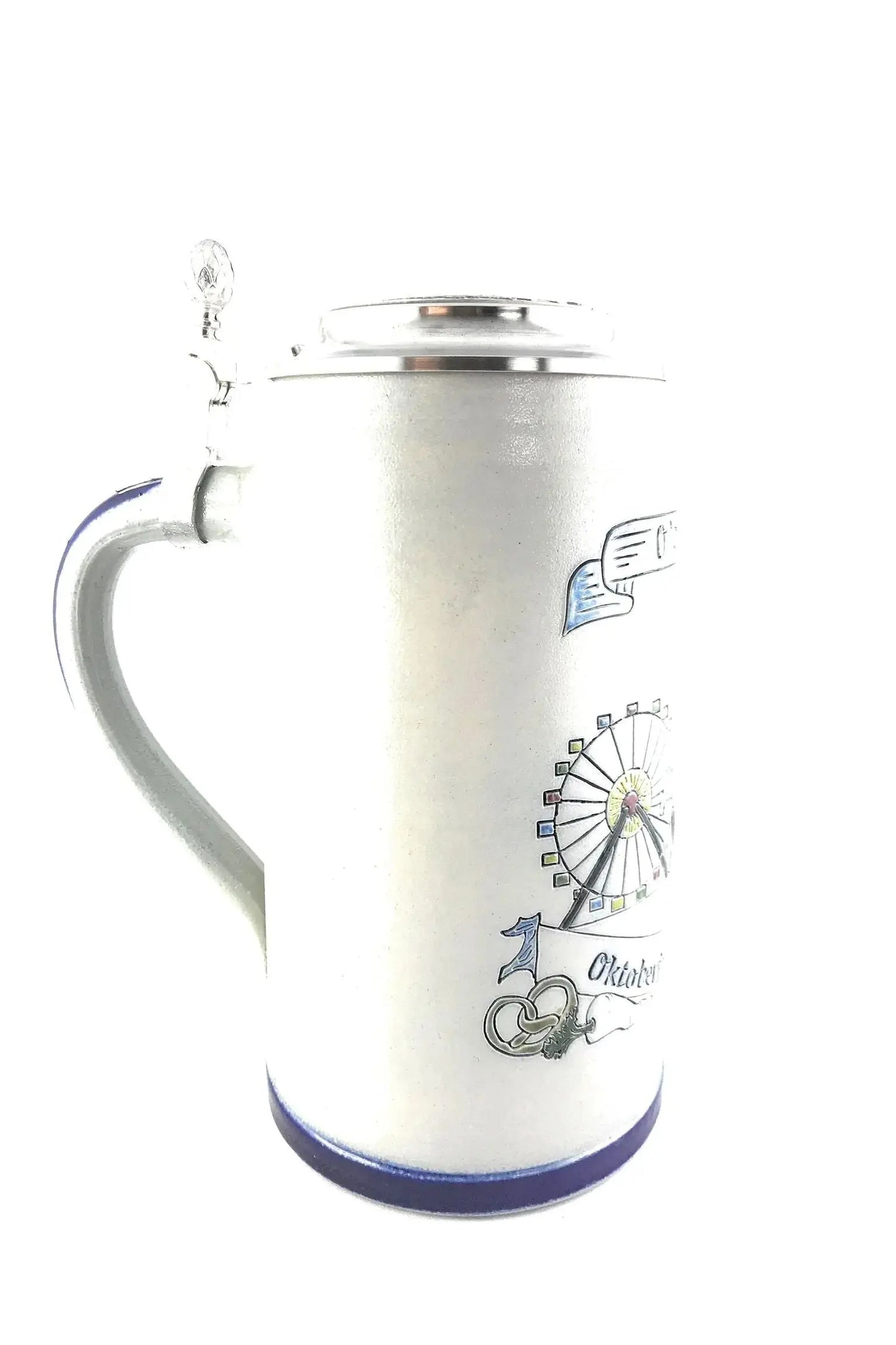 Oktoberfest 2018 salt-glazed 1 liter beer mug Montag Steins & Clocks