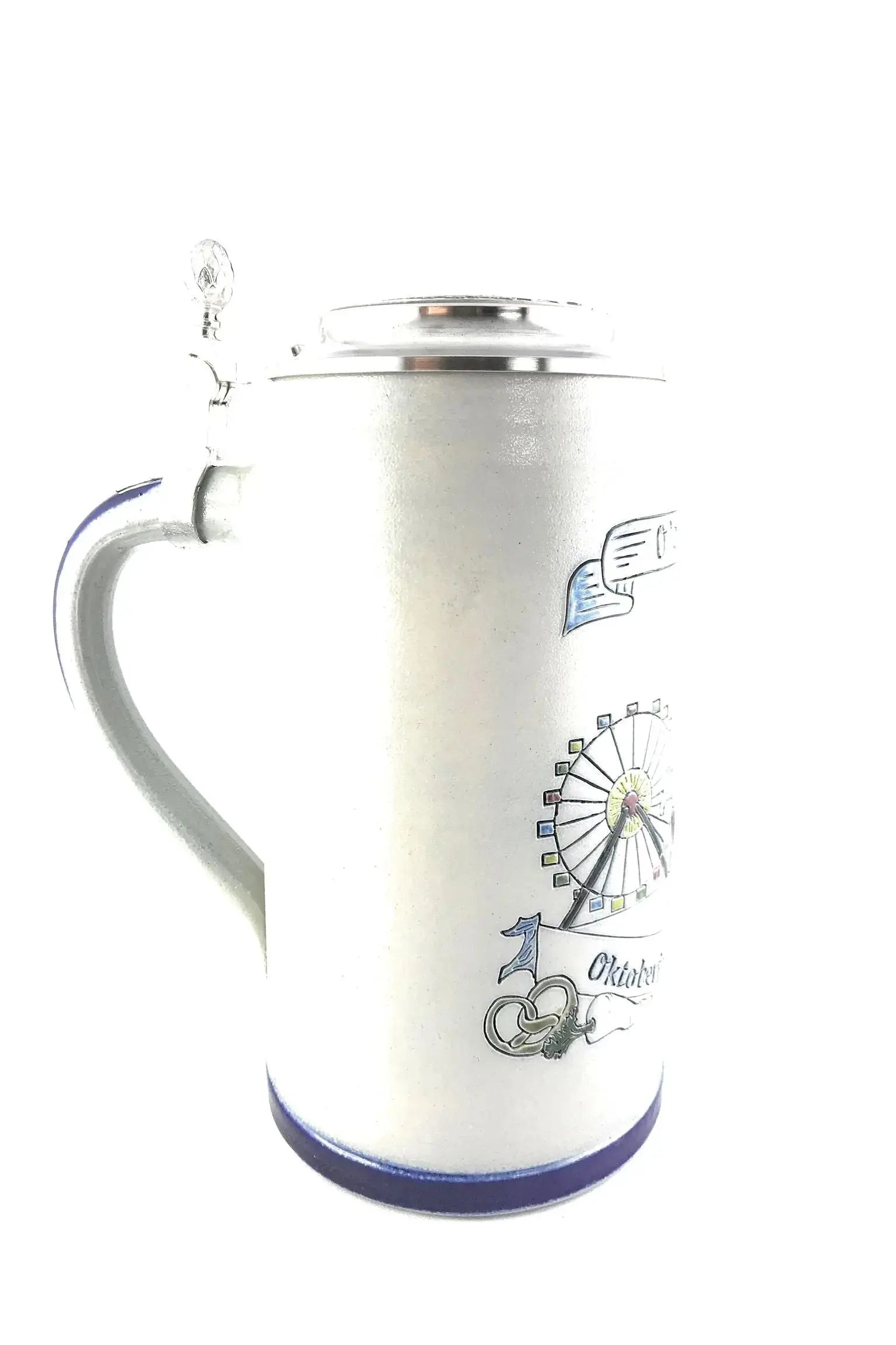 Oktoberfest 2018 salt-glazed 1 liter beer mug Montag Steins & Clocks
