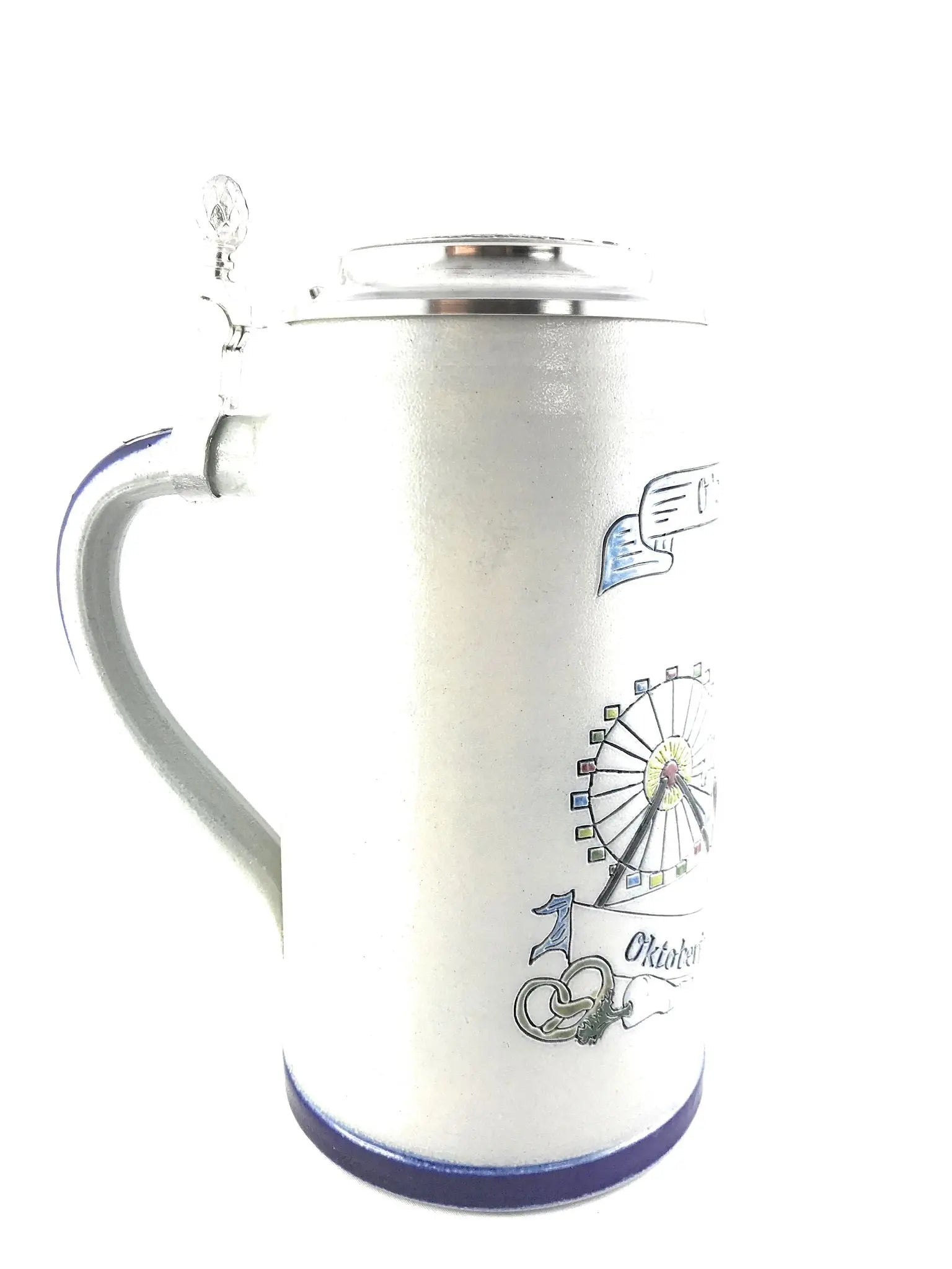 Oktoberfest 2018 salt-glazed 1 liter beer mug Montag Steins & Clocks
