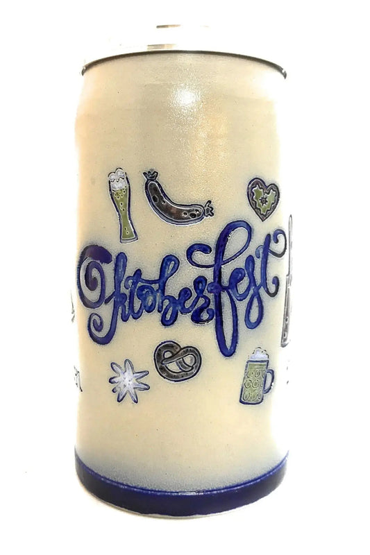Oktoberfest 2019 salt-glazed 1 liter beer mug Montag Steins & Clocks