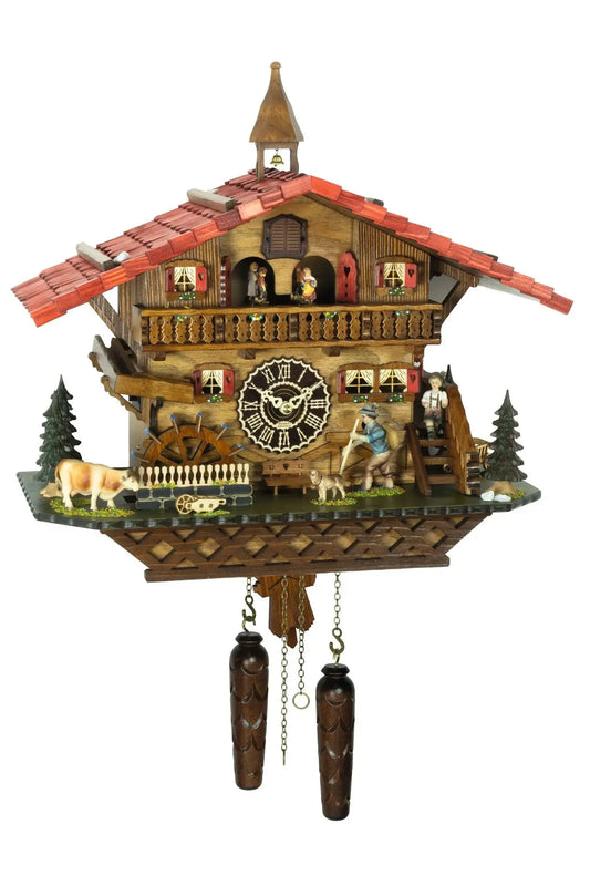 Quartz clock Wanderer, with music and dancers Trenkle