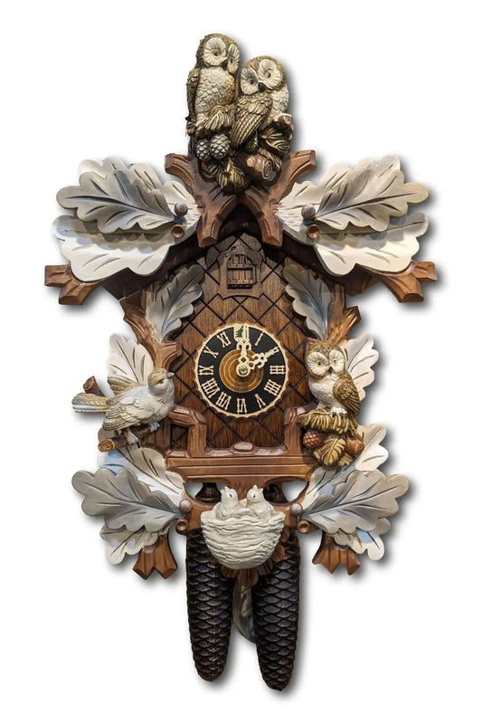 Snow owls cuckoo clock 8 days Hoenes
