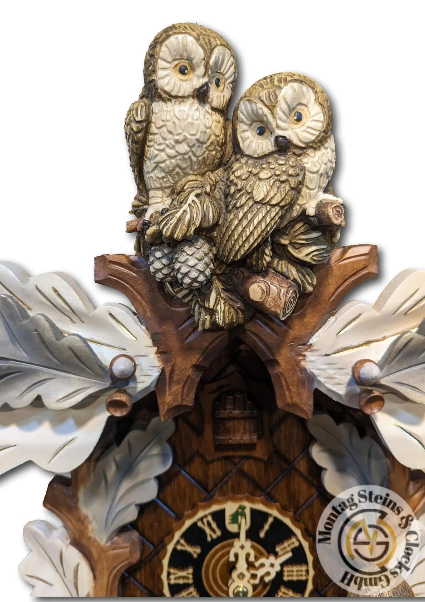 Snow owls cuckoo clock 8 days