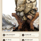 Snow owls – 8-day movement, 47 × 32 cm, all solid wood | Montag Steins & Clocks