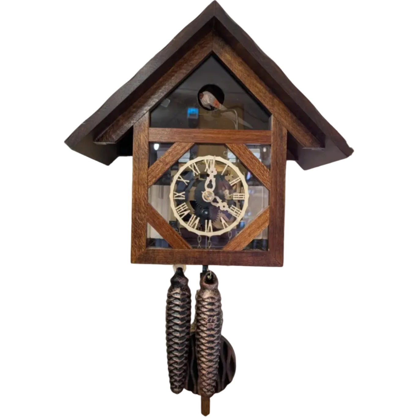 Transparent plexi one day cuckoo clock Montag Steins & Clocks