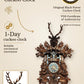 Wild life hunting piece 1-day cuckoo clock – main image