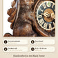 Wild life hunting piece 1-day cuckoo clock – detail 1