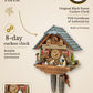 Wood chipper cuckoo clock with dog and gray roof, 8 days – hand-carved, VDS certified | Montag Steins & Clocks