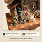 Movable wood chopper and hand-shingled roof | Montag Steins & Clocks