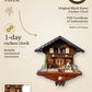Wood chopper with dog 1-day cuckoo clock with music – VDS certified | Montag Steins & Clocks