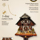 Wood chopper with shepherd dog 1 day cuckoo clock – hand-carved, VDS certified | Montag Steins & Clocks