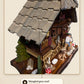 Hand-carved shingled grey roof | Montag Steins & Clocks