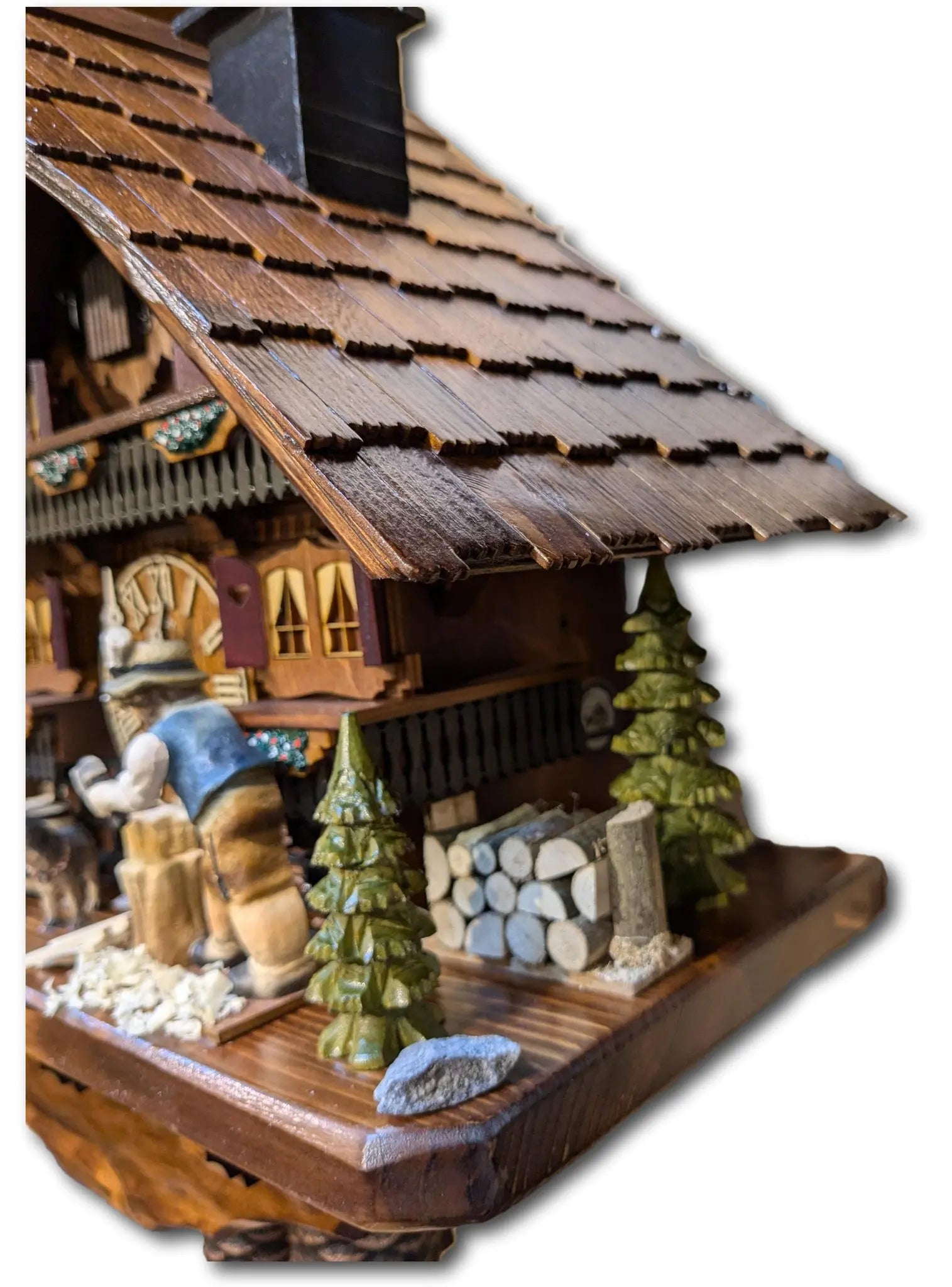 Woodchopper traditional 8 day cuckoo clock Hekas