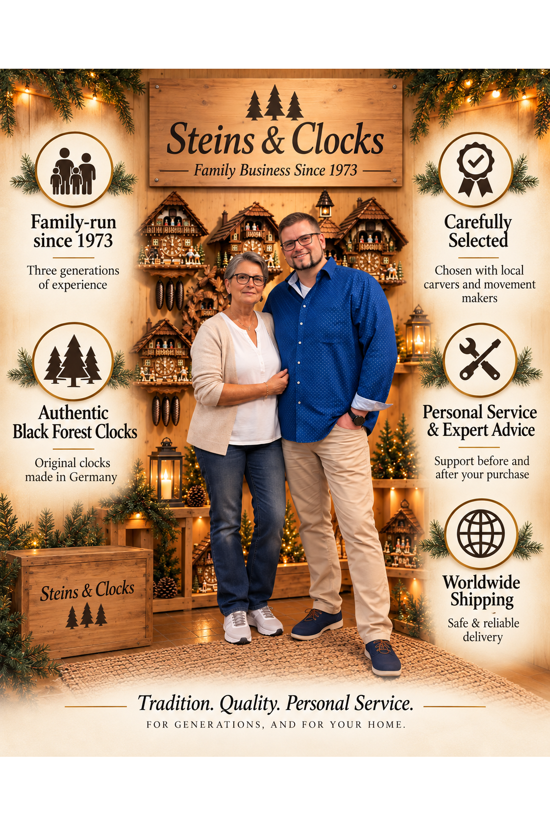 Steins & Clocks – Family Business Since 1973
